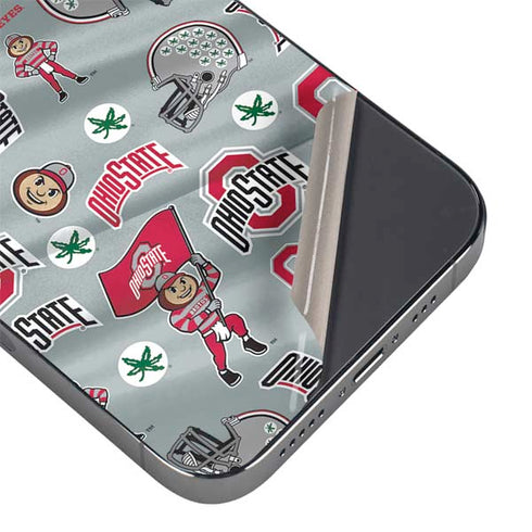 Ohio State University Pattern iPhone 13 Pro Max Skin